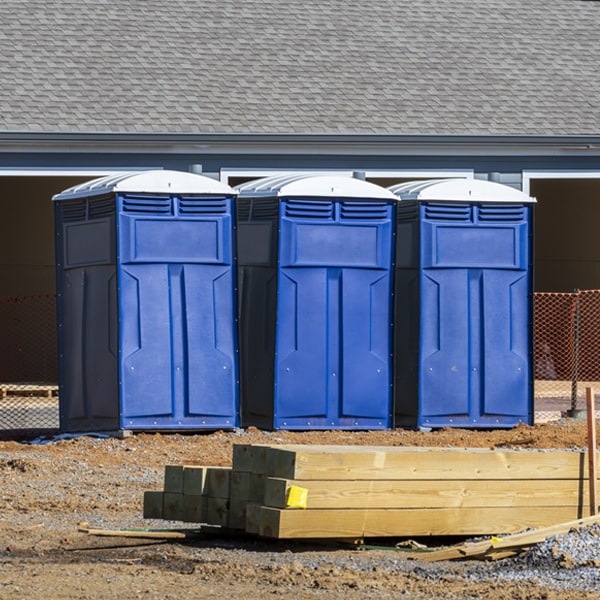 are there any restrictions on where i can place the portable toilets during my rental period in Gamewell North Carolina